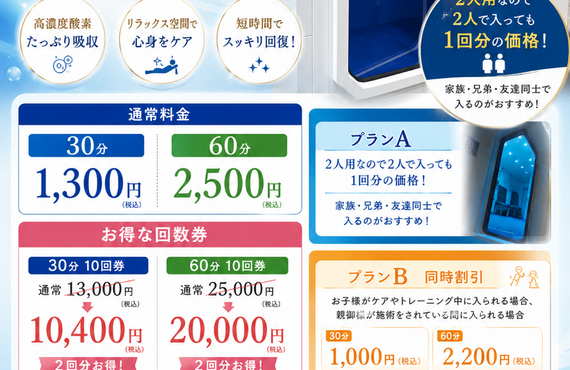 酸素カプセルに入りに50代男性が東大阪市布施／河内永和にあるPRIMO鍼灸整骨院に来院されました！